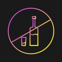 No Drinks Vector Icon