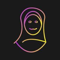 Islamic Woman Vector Icon