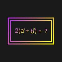 Solving Formula Vector Icon