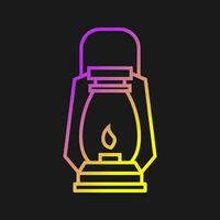 Gas Lamp Vector Icon