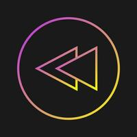 Previous Track Vector Icon
