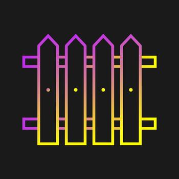 icono de vector de valla