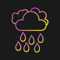 Light Rain Vector Icon