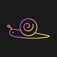 icono de vector de caracol