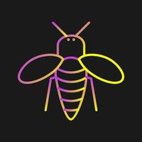 icono de vector de abeja