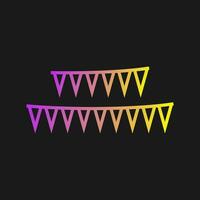 Celebration Flags Vector Icon