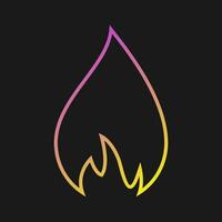 Flame Vector Icon