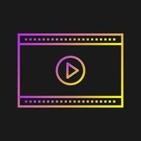 Video player Vector Icon