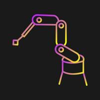 Industrial Robot Vector Icon