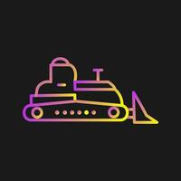 Bulldozer Vector Icon