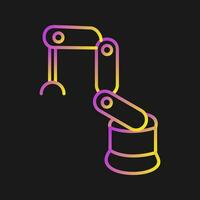 Industrial Robot Vector Icon