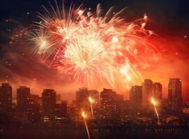 Canadá día fiesta antecedentes. ilustración ai generativo foto