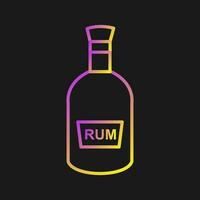 Bottle of Rum Vector Icon