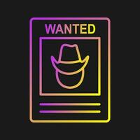 Wanted Poster Vector Icon