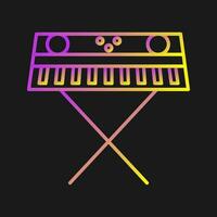 icono de vector de piano