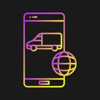 Online Logistics Vector Icon