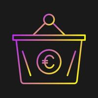 Euro Basket Vector Icon