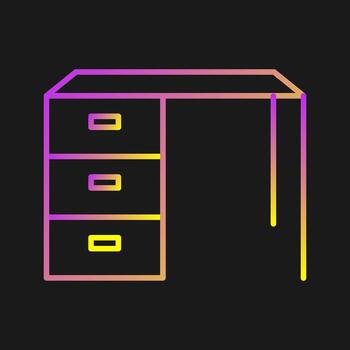 icono de vector de mesa de trabajo