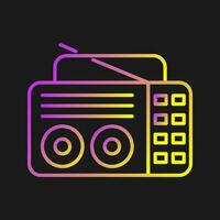 Old Radio Vector Icon