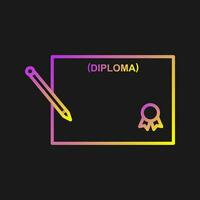 icono de vector de diploma