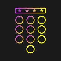 Passcode Lock Vector Icon