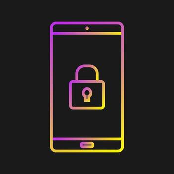 icono de vector de dispositivo seguro