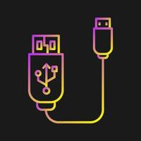 Usb Cable Vector Icon