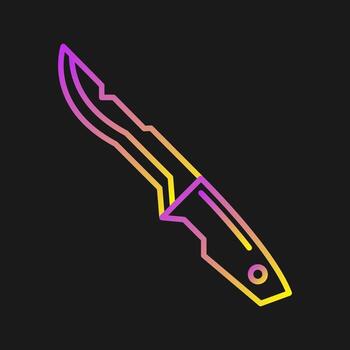icono de vector de daga
