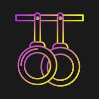 Gym Rings Vector Icon