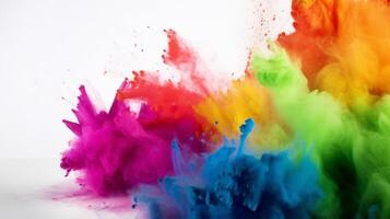 Holi colors. Illustration photo