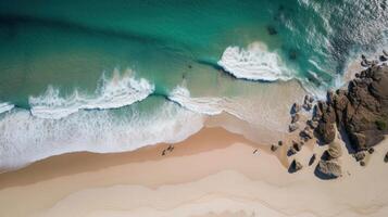 Beach and ocean. Illustration photo