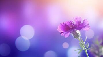Violeta flor antecedentes. ilustración ai generativo foto