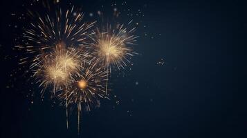 Firework holiday background. Illustration photo