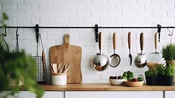 Kitchen chef accessories. Illustration photo