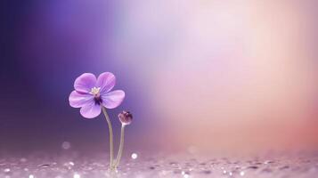 Violeta flor antecedentes. ilustración ai generativo foto