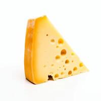 Piece of cheese isolated. Illustration photo