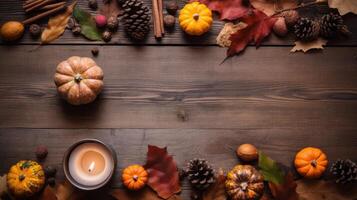 Autumn Thanksgiving Day background. Illustration photo