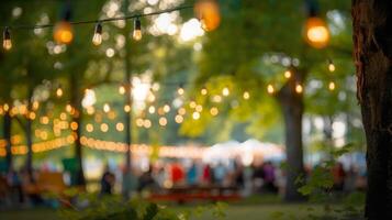 Summer party bokeh background. Illustration photo