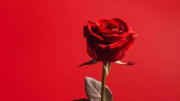 Red rose background. Illustration photo