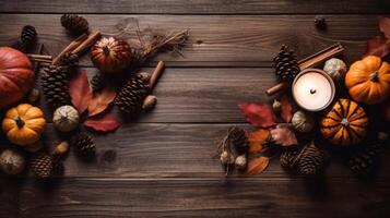 Autumn Thanksgiving Day background. Illustration photo