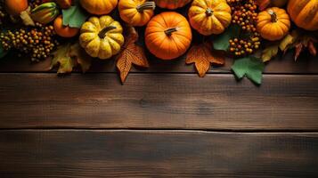 Autumn background with pumpkin. Illustration photo