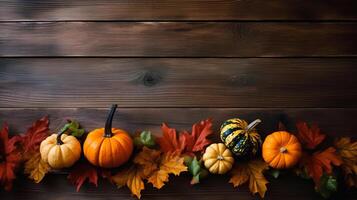 Autumn background with pumpkin. Illustration photo