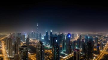 Dubai background. Illustration photo