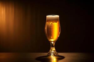 Beer glass. Illustration photo