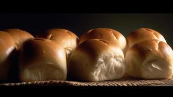 Home baked dinner rolls. Illustration photo