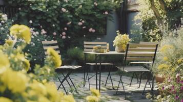 Garden furniture. Illustration photo