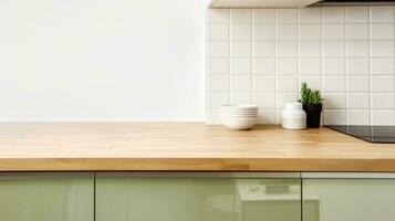 Modern kitchen. Illustration AI Generative photo