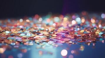 Glitter confetti background. Illustration photo