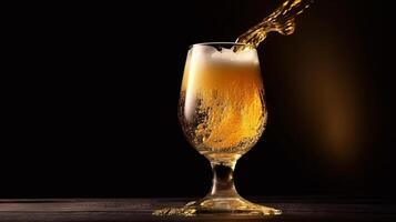 Beer glass. Illustration photo