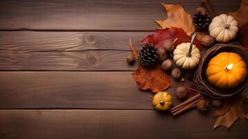 Autumn Thanksgiving Day background. Illustration photo